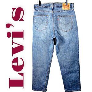LEVI’S 550 Blank Tab Relaxed Fit Straight Leg Jeans, Size 32x30